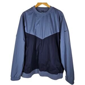 NIKE SHIELD MEN'S GOLF LIGHT BLUE STANDARD FIT PULLOVER SWEATSHIRT - SIZE LARGE